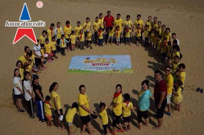 “快乐6.1儿童节--大手拉小手”海口市教育幼儿园中（二）班户外亲子活动